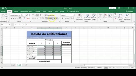 Boleta De Notas En Excel Con Desarrollador Proceso Youtube Hot Sex