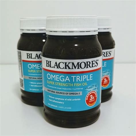 Blackmores Omega Triple Concentrated Fish Oil 150 Capsules Shopee