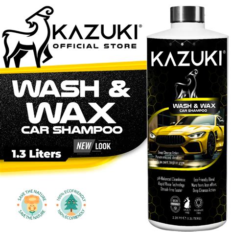 1 Liter Kazuki Wash Wax Shampoo For All Vehicles Deep Clean Long