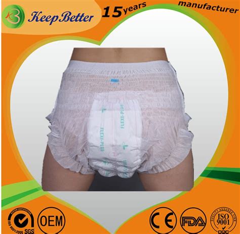 Printed Cute Pull Ups For Adult Incontinence Disposable Underwear Keep Better