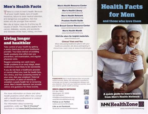 Health Facts For Men Mens Health Network