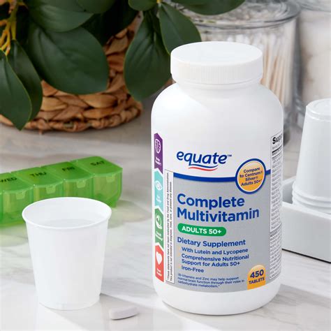 Equate Complete Multivitamin Multimineral Supplement Tablets Adults 50