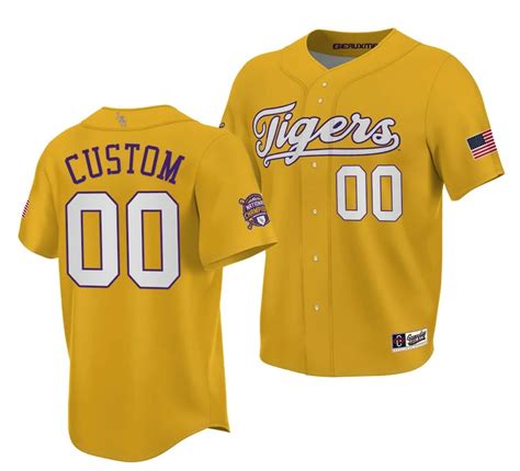 [Available] Get New Custom LSU Tigers Jersey Gold WSC 2023