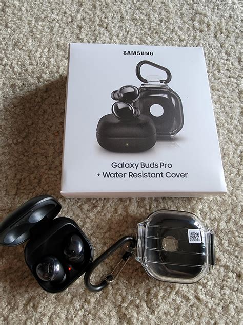 Bought these black galaxy buds pro and the water resistant cover from ...