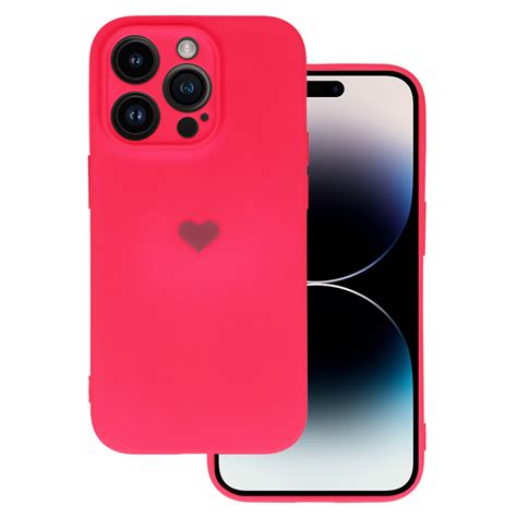 Vennus Silikonové Pouzdro Se Srdcem Pro Iphone 14 Pro Design 1 Fuchsiová Promobilycz