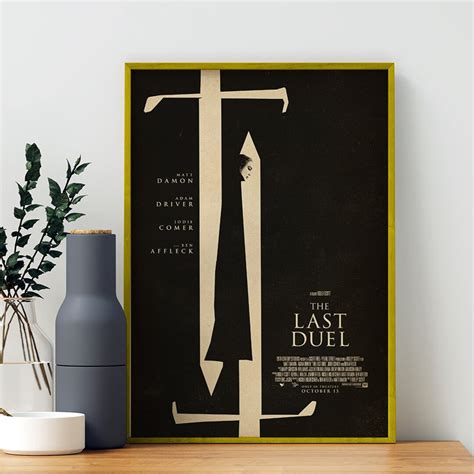 The Last Duel Movie Poster Print, Canvas Wall Art, Room Decor, Movie ...