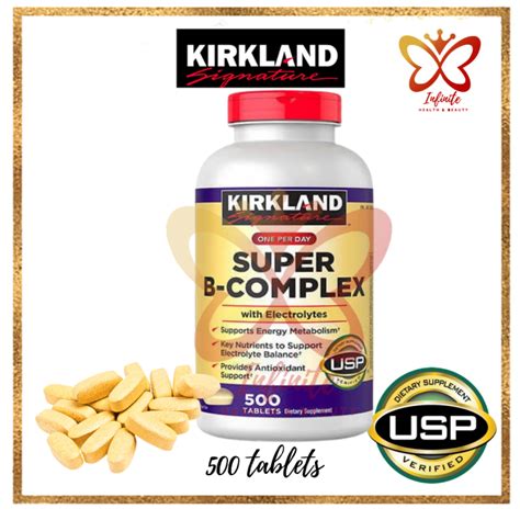 KIRKLAND SUPER B COMPLEX 500 Tablets 100 AUTHENTIC Lazada PH