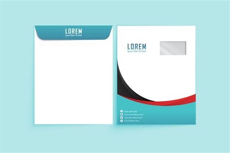 A4 Envelope Vector Template Design Graphic By Ju Design · Creative Fabrica