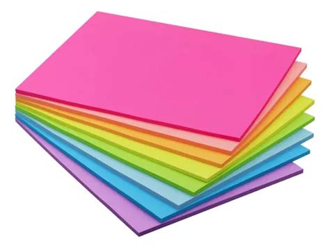 Notas Adhesivas De Colores Brillantes 20x15 Cm 280 Hojas Meses Sin