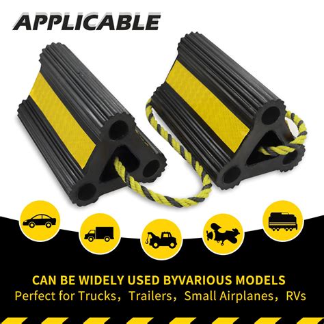 Snapklik.com : Wheel Chocks For RV Trailer, Upgrade Rubber Wheel Chocks For Car Truck, Camper ...