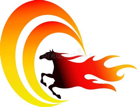 Jumping Fire Horse Royalty Free Stock Photos Fire Horse Horses