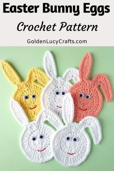 Crochet Easter Bunny Eggs Free Crochet Pattern Goldenlucycrafts