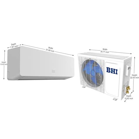 Bhi Smartair Single Zone 12000 Btu 19 Seer Ductless Mini Split Air