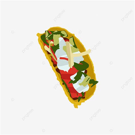 Tacos Mexican Food Vector Hd PNG Images Cartoon Tacos Food