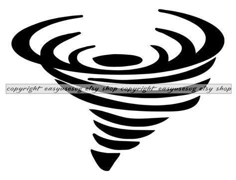 Hurricane Svg Dxf Png Clipart Silhouette Cut File Etsy Canada