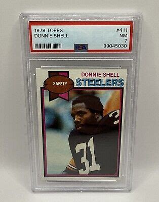 Topps Football Donnie Shell Rc Psa Pittsburgh Steelers Hof