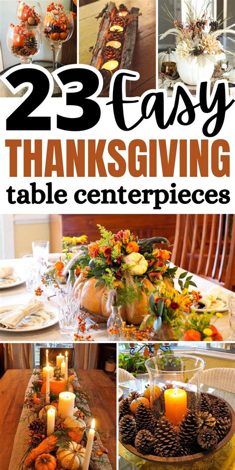 Easy DIY Thanksgiving Table Centerpieces OhClary