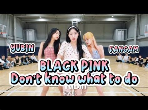 Yubin Fancam Black Pink Dont Know What To Do As Jennie Artbeat