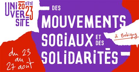 Le MRAP à l Université d été des Mouvements Sociaux et des Solidarités