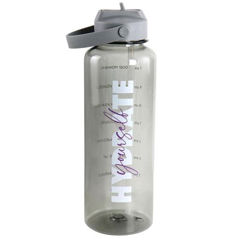 Gibson Home Brever 50 Oz Hydrate Yourself Hourly Motivation Plastic