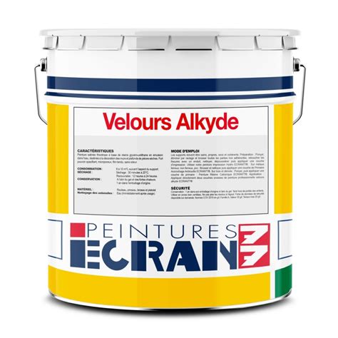 Peinture Professionnelle Alkyde Velours Haut Pouvoir Opacifiant ECRAN