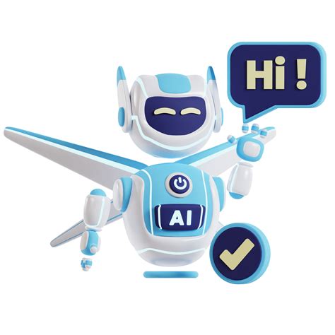 Ai Robot Say Hi 3d Artificial Intelligence Icon 21820188 Png