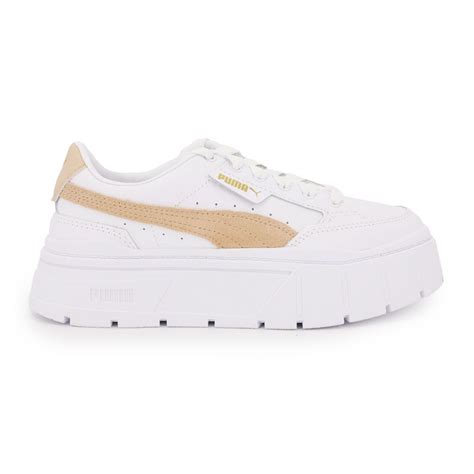 Baskets Mayze Wedge Logo Beige Femme Puma Prix D Griff