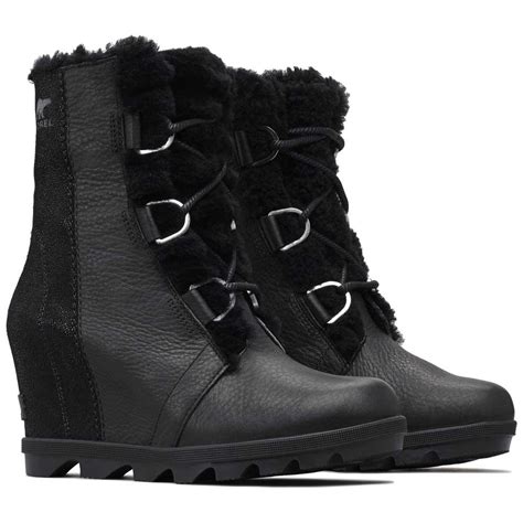 Sorel Joan Of Arctic Wedge Ii Shearling Lux Black Dressinn