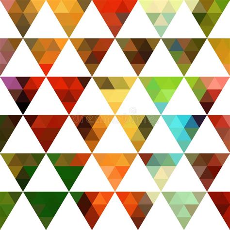 Triangles Orange Pattern Stock Illustrations Vecteurs Clipart