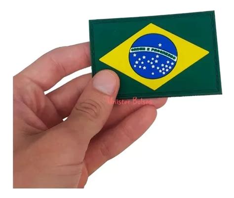 Bandeira Do Brasil Emborrachada 3d Patch Velcro MercadoLivre