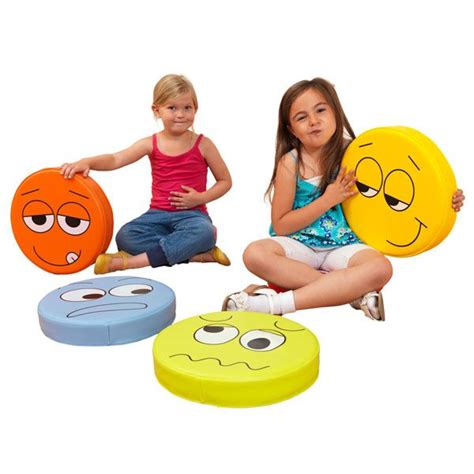 Emotions Floor Cushions Pack 2 Single Sided Set Of 6 Teaching