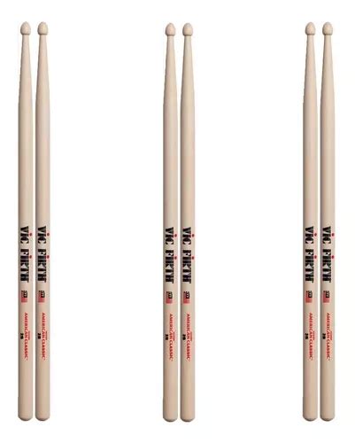 Vic Firth Kit Baquetas American Classic B Ponta Madeira