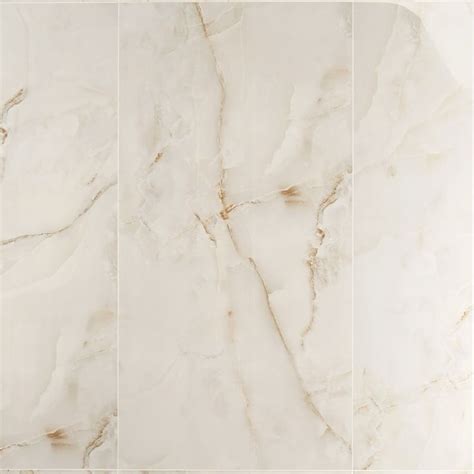 Lumina Onyx Pearl Beige 24x48 Polished Porcelain Tile Porcelain