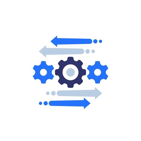 Icono De Proceso De Automatizaci N Y Optimizaci N En Blanco