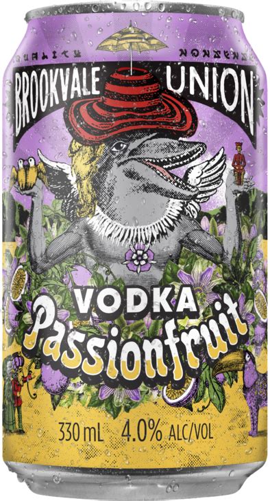 Brookvale Union Vodka & Passionfruit Can 1X330ML - Liquor Legends