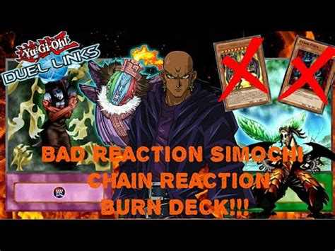 Bad Reaction Simochi Chain Reaction Burn Deck Mega Tilt Yu Gi Oh