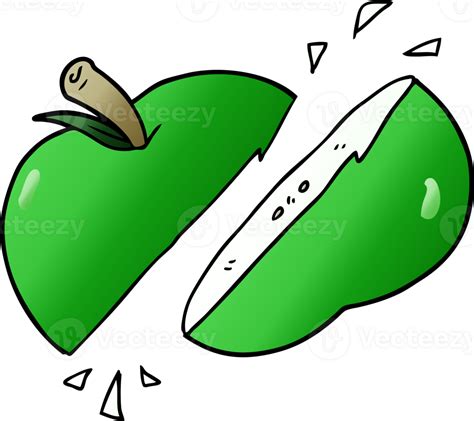 Cartoon Sliced Apple 46687486 Png