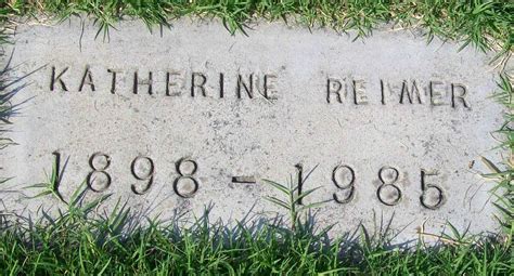 Katherine Johnson Reimer Homenaje De Find A Grave