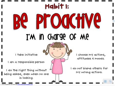 Habit Be Proactive Worksheets