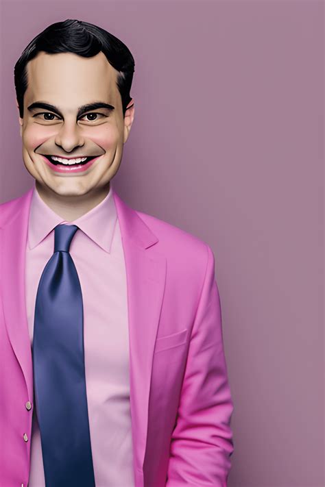 Ben Shapiro Wearing a Pink Suit · Creative Fabrica