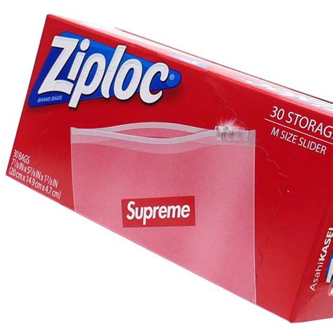 新品 シュプリーム SUPREME Ziploc Bags Box of 30 ジップロック 30枚セット CLEAR クリアー