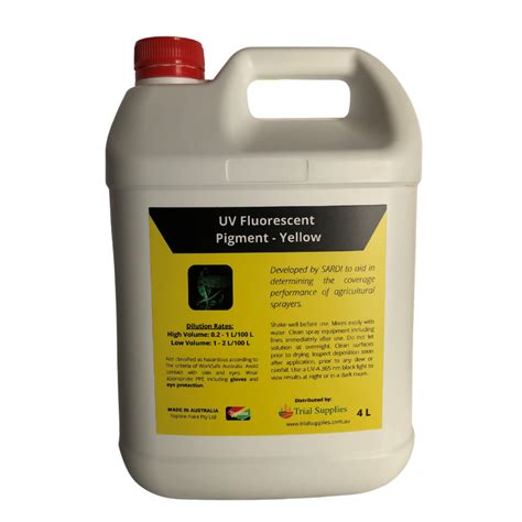4 L UV Fluorescent Dye - Trial Supplies Pty Ltd