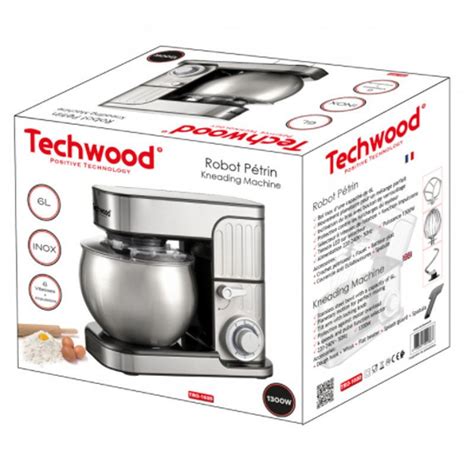 Robot Pétrin Techwood 1300W Inox TRO 1600 SpaceNet Tunisie