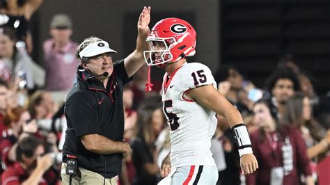 Georgia Coach Kirby Smart Gives Positive Carson Beck Update Dawg Post