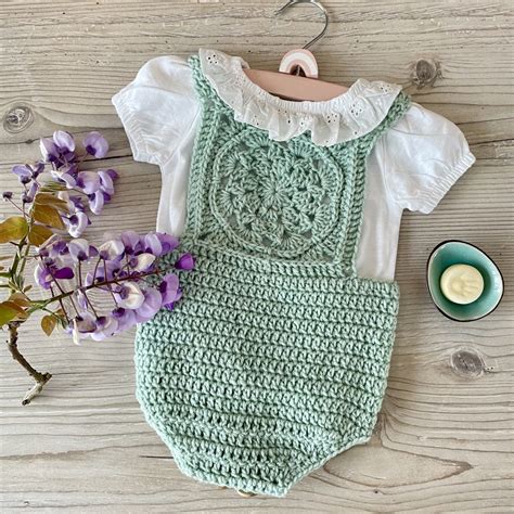 Crochet Granny Baby Romper Frisian Knitting