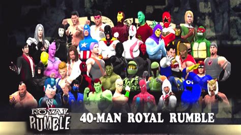 40 Man Royal Rumble August 11th 2013 Wwe 13 Youtube