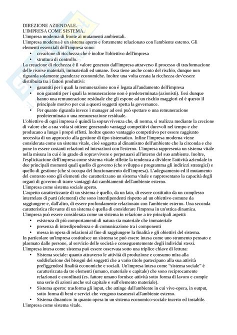 Riassunto Esame Economia Prof Schiesari Libro Consigliato Economia E