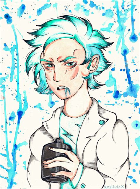 Rick Sanchez (anime) by XxsilvixX on DeviantArt