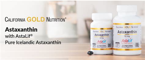 California Gold Nutrition Astaxanthin Astalif Pure Icelandic 12 Mg