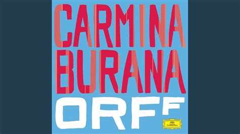 Orff Carmina Burana Cour D Amours Amor Volat Undique Youtube